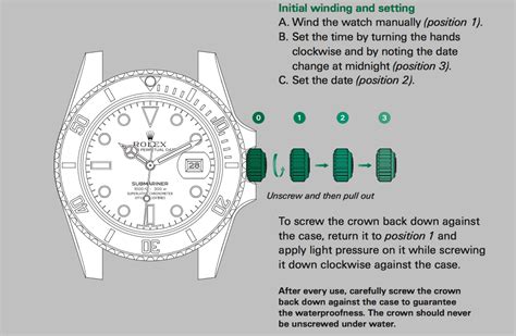 change date on Rolex